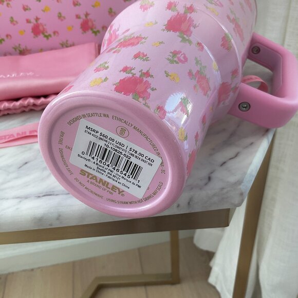 🎀 STANLEY x LoveShackFancy Quencher H2.0 Flowstate Tumbler 40oz Ibiza Sunset - Picture 8 of 12